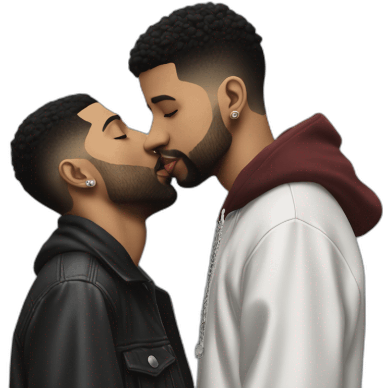 drake kissing 21 savage emoji