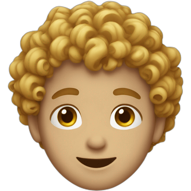 curly boy joy face emoji