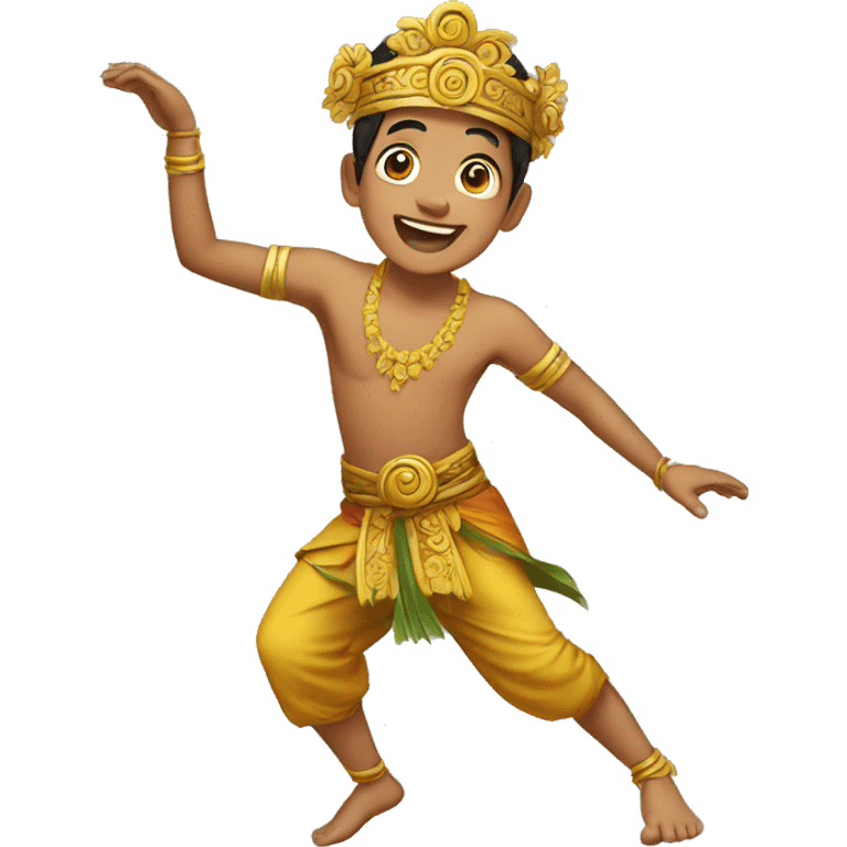 Balinese boy dancing emoji