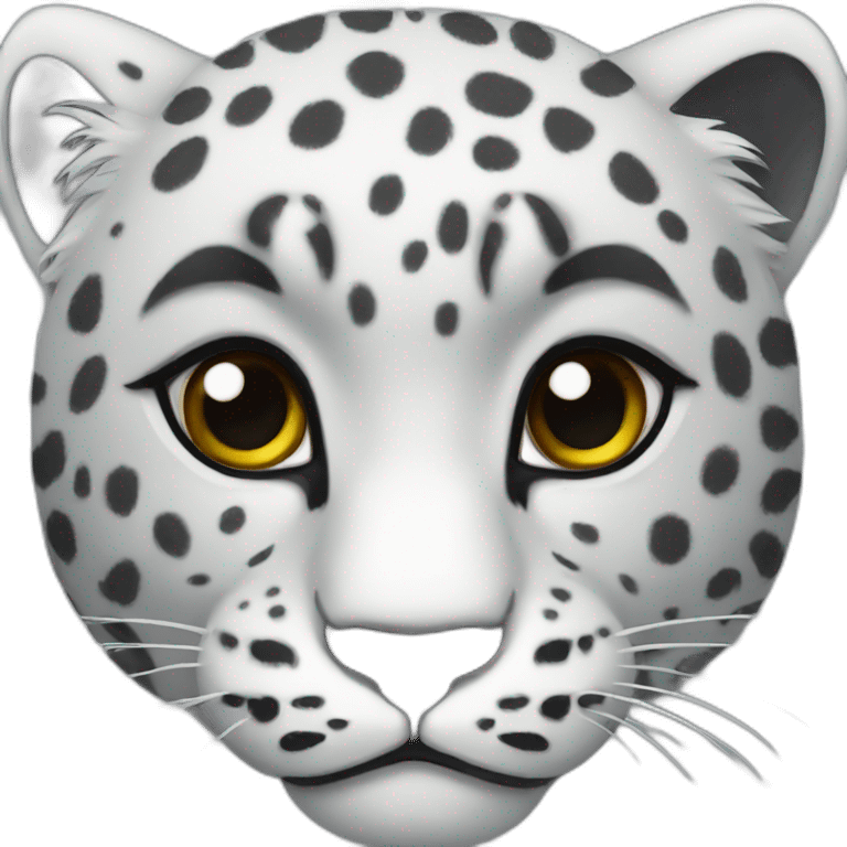 snow leopard head emoji