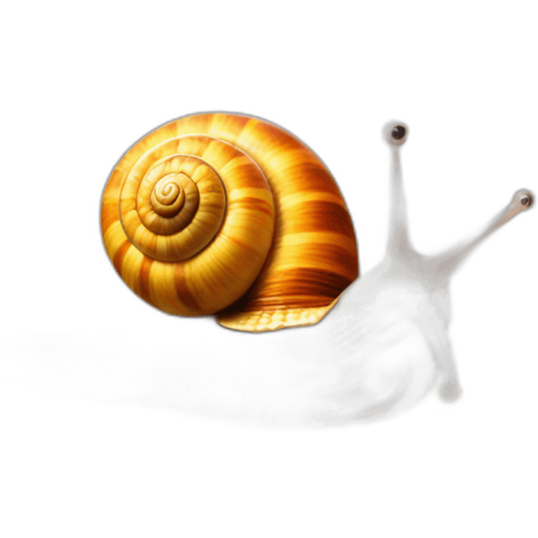 a catalan snail on a table surf emoji