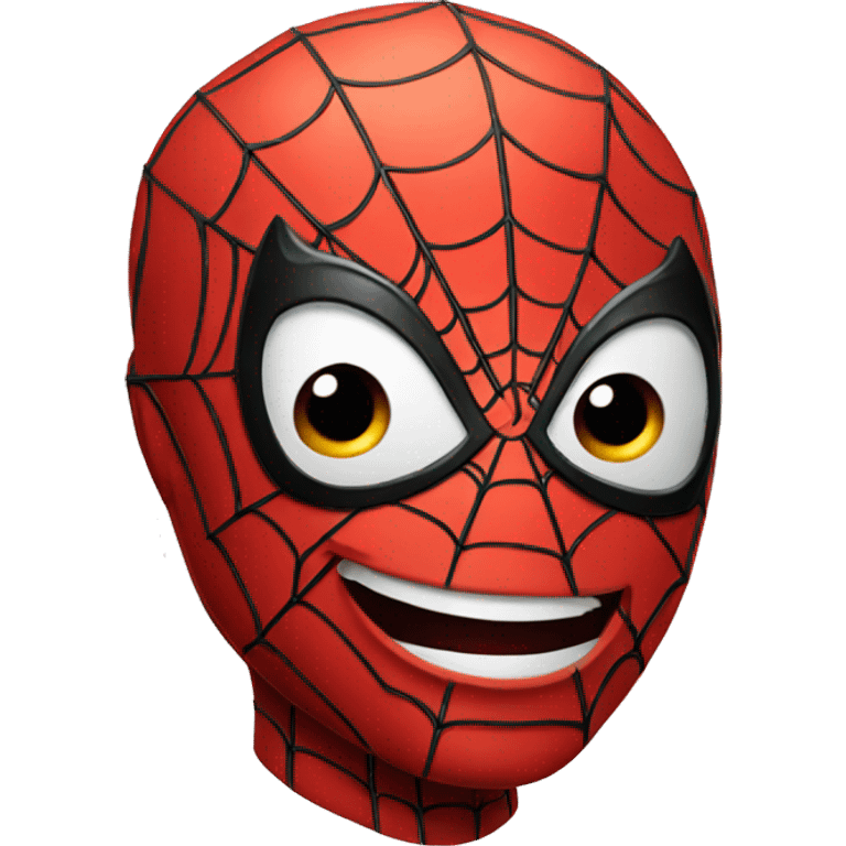 Happy spiderman emoji