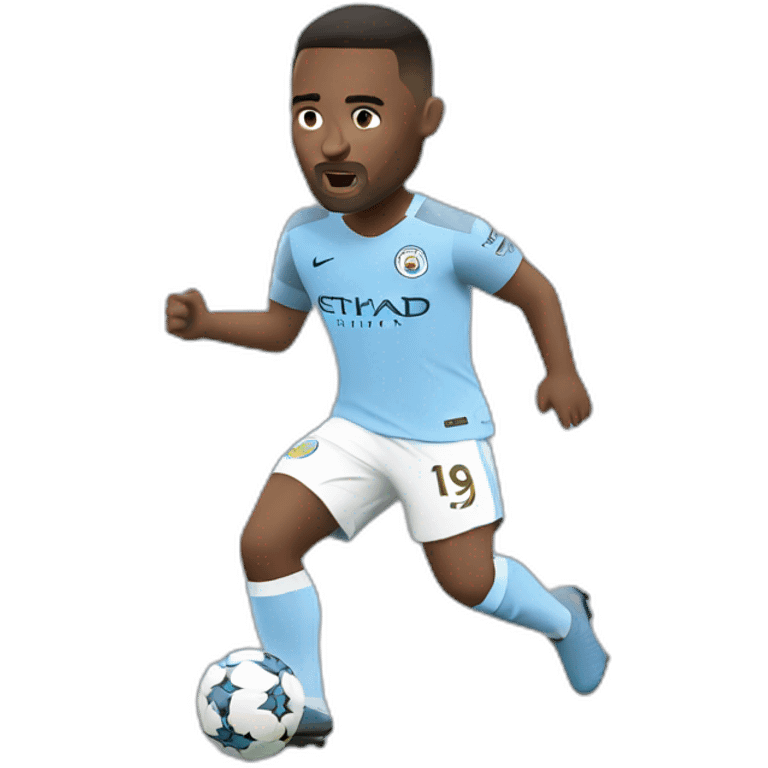 manchester city player shooting emoji