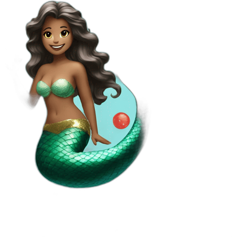 Mermaid drink coca cola emoji