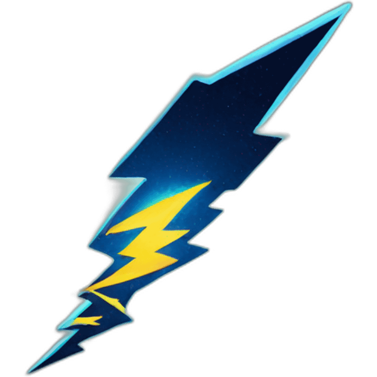 radioactive lightning emoji