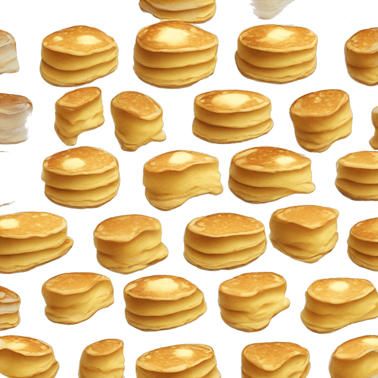 Pancakes with butter and maple syrup  emoji