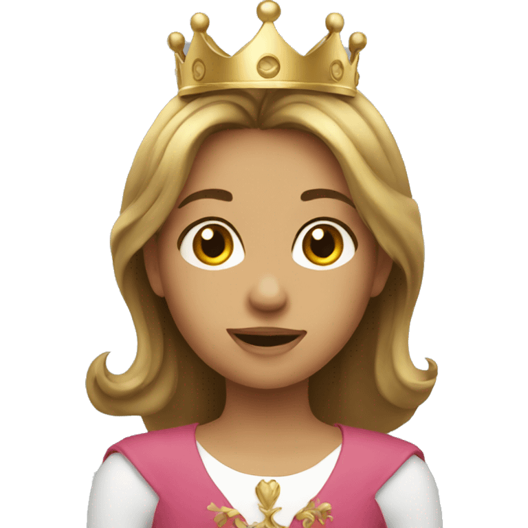 girl with crown emoji