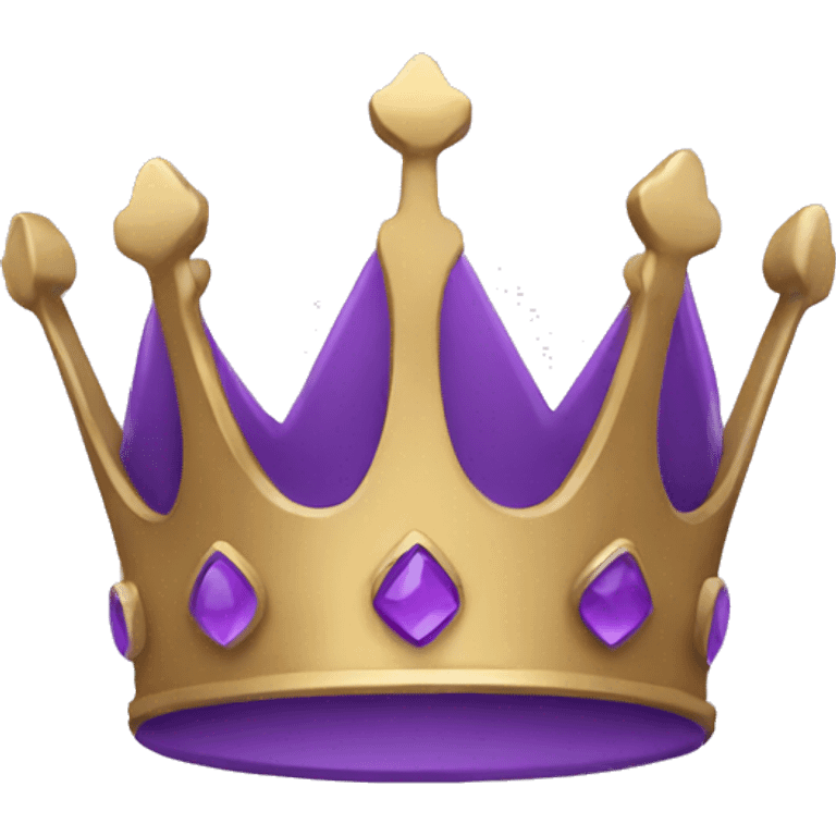 A purple crown emoji