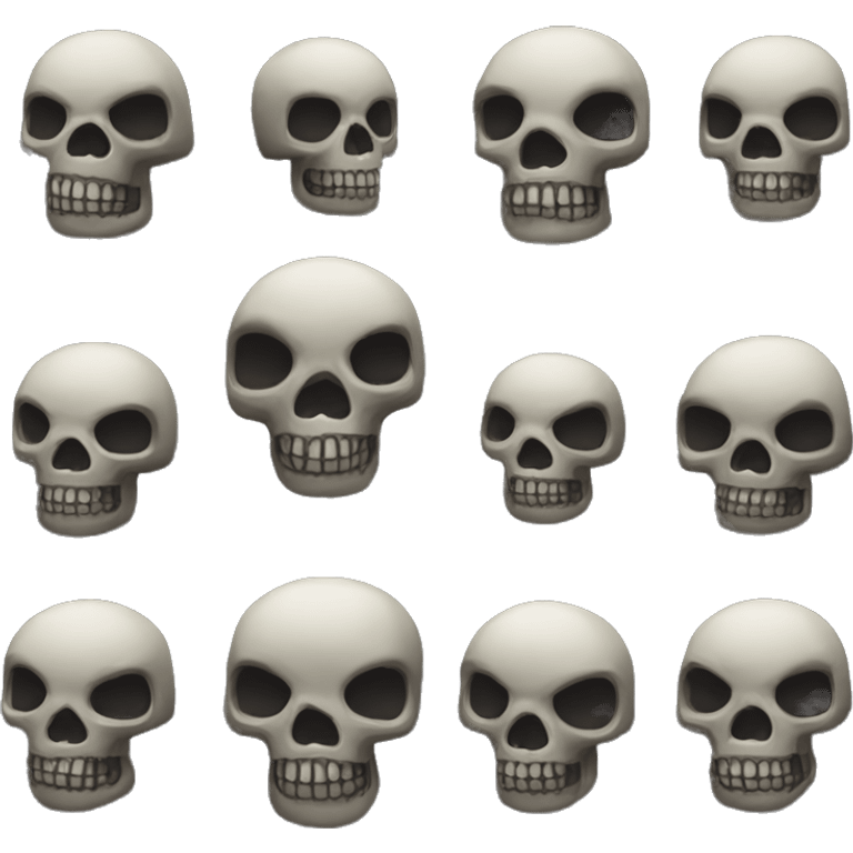 Dark skull  emoji