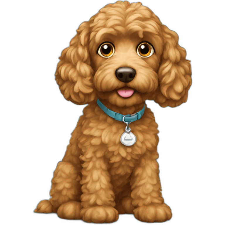 Cockapoo in classroom emoji