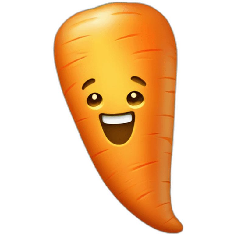 gold bright carrot with a stars emoji