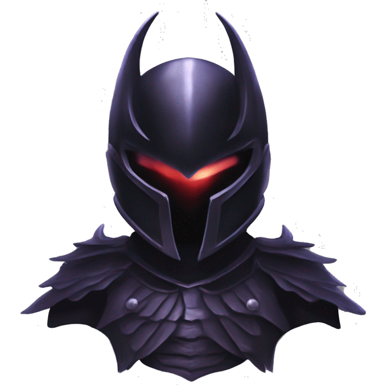 Femto berserk black iron armor who look like a demon with a black falcon helmet emoji