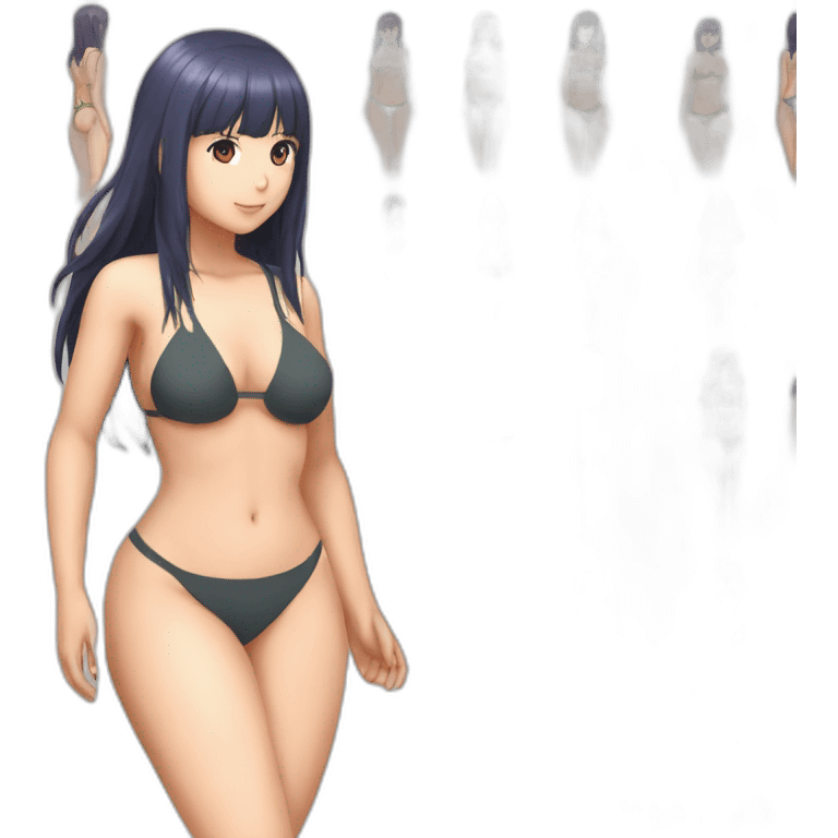 hinata hyuga full body pawg micro bikini back focus emoji