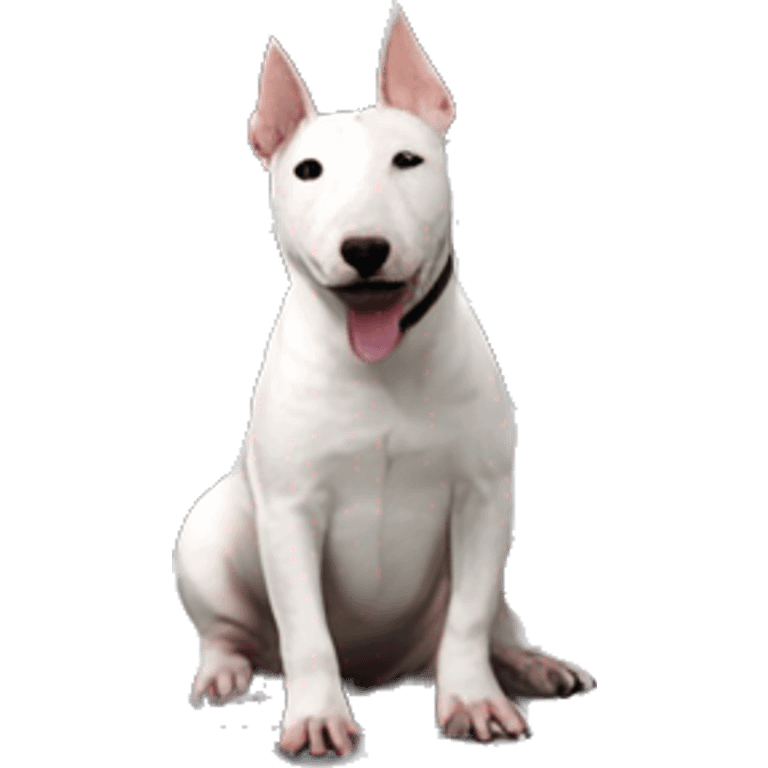 Bull terrier in c6 corvette emoji