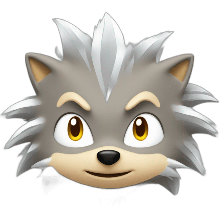 Silver the hedgehog emoji