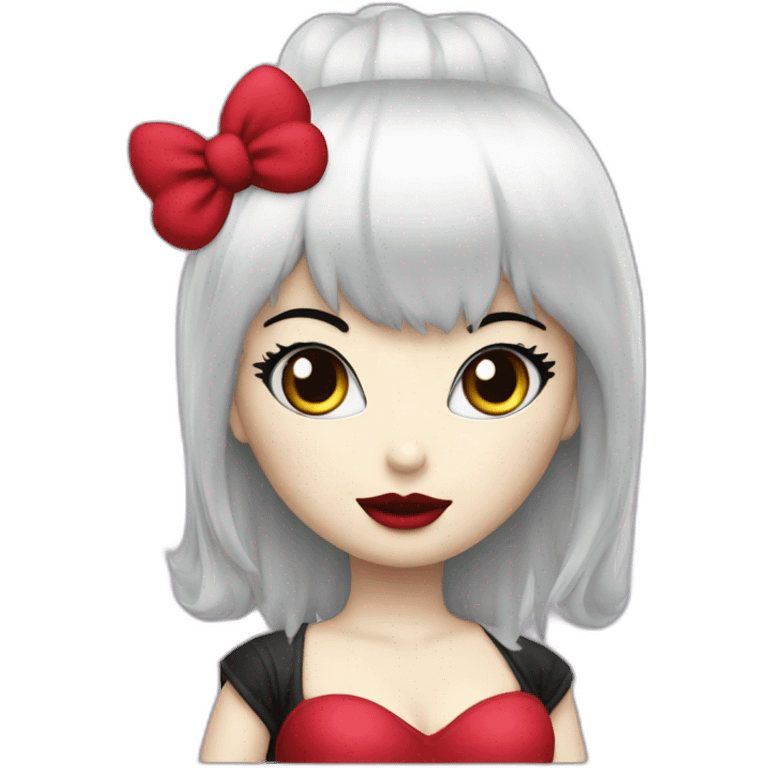 hello kitty elvira emoji