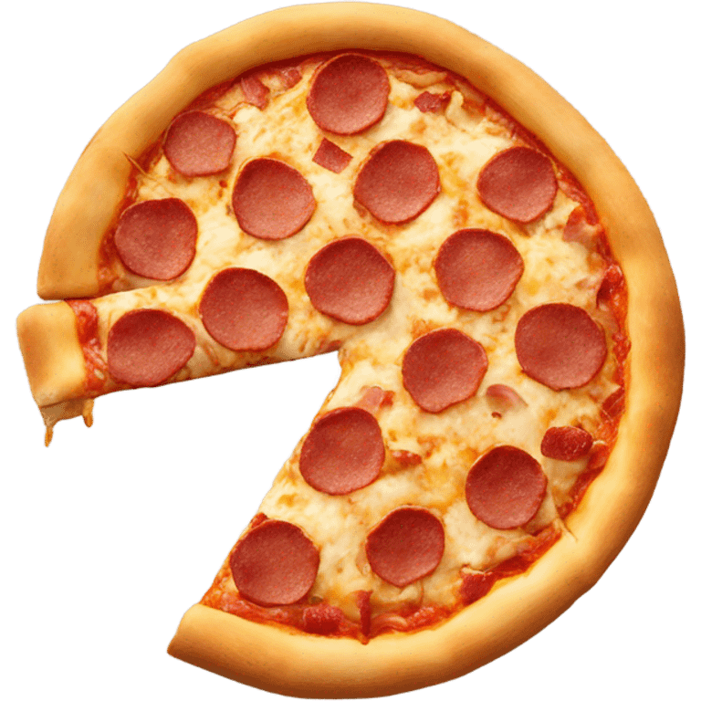 stuffed crust pizza with Bacon emoji