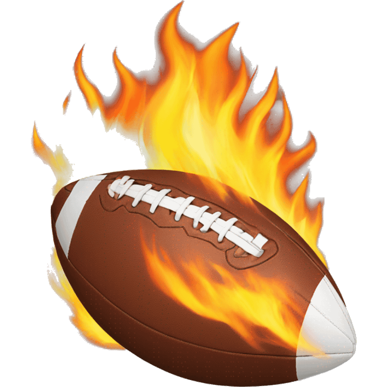 football on fire emoji