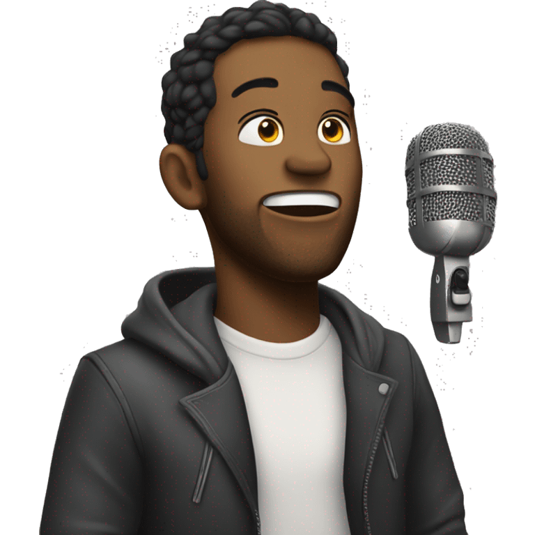 Singing in studio emoji