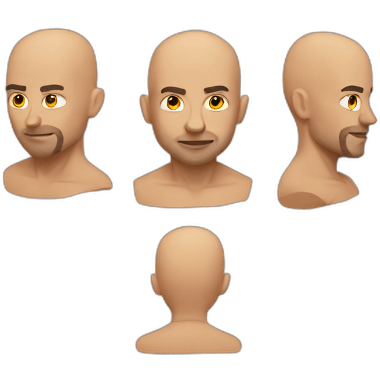 muscular bald guy emoji