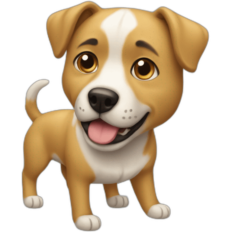 Chat sur chien emoji