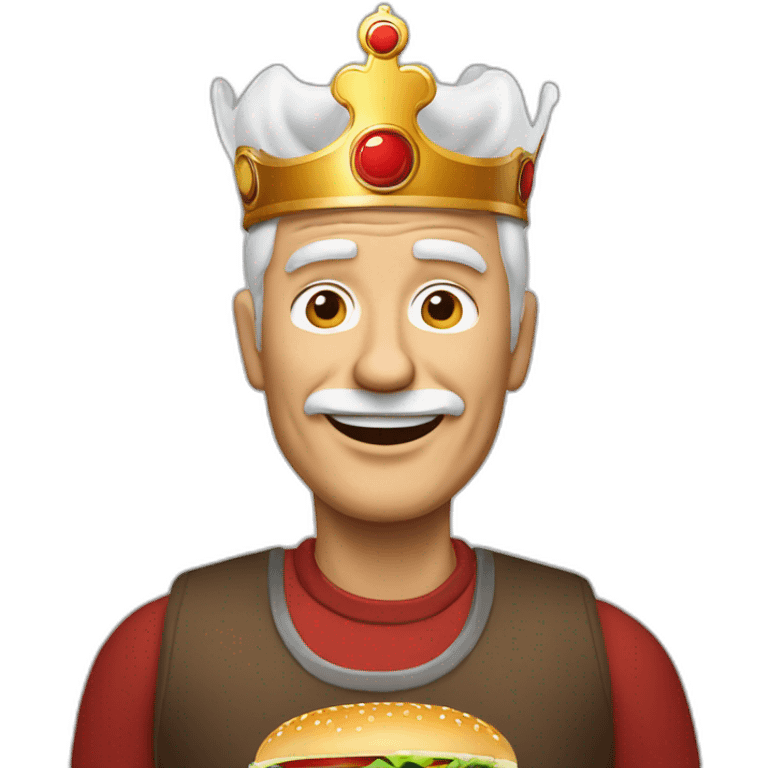 Burger king old white man emoji