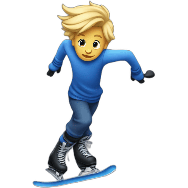 Donald Disney skating emoji