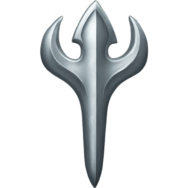 Silver trident  emoji