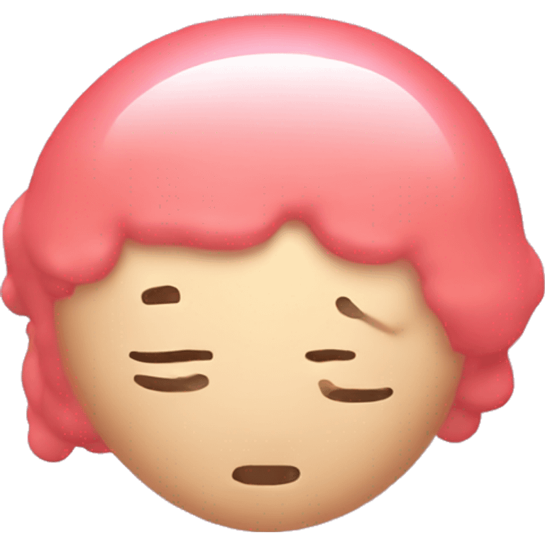  an amorphous blob having a head massage emoji