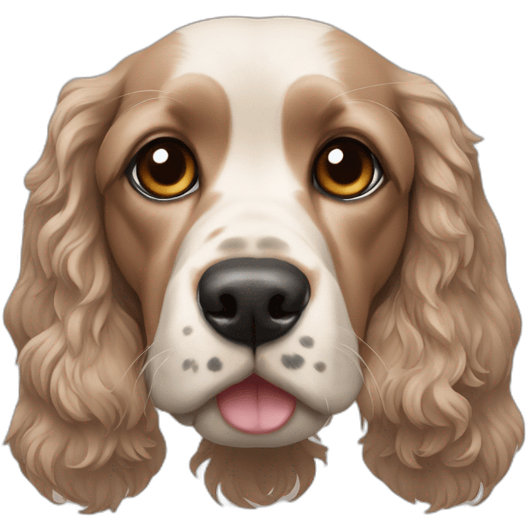 Cocker spaniel color canela triste emoji