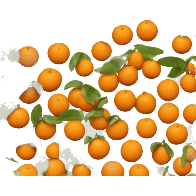  tangerines emoji