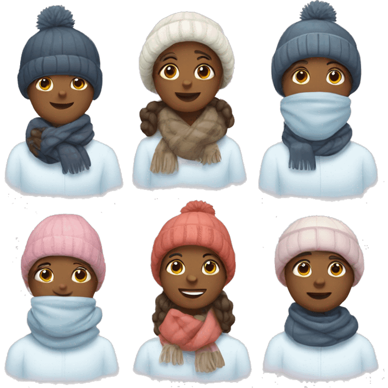 Cute winter emojis  emoji