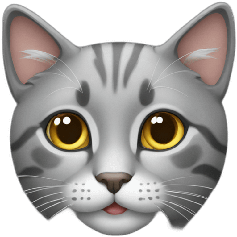 Cat grey emoji