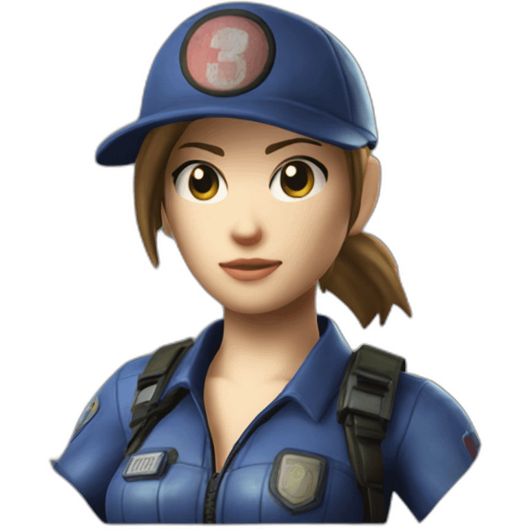 Jill Valentine from Resident Evil 3 emoji