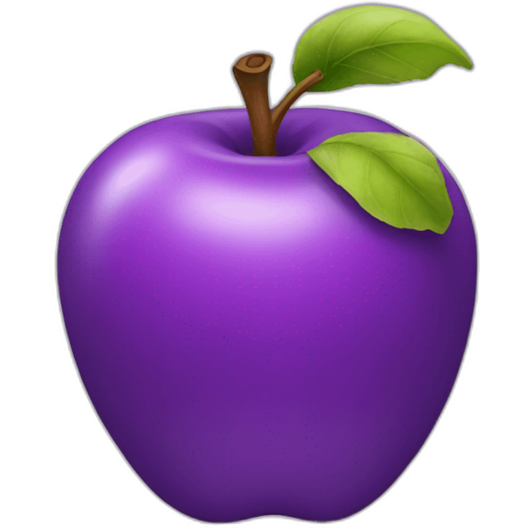 purple apple emoji