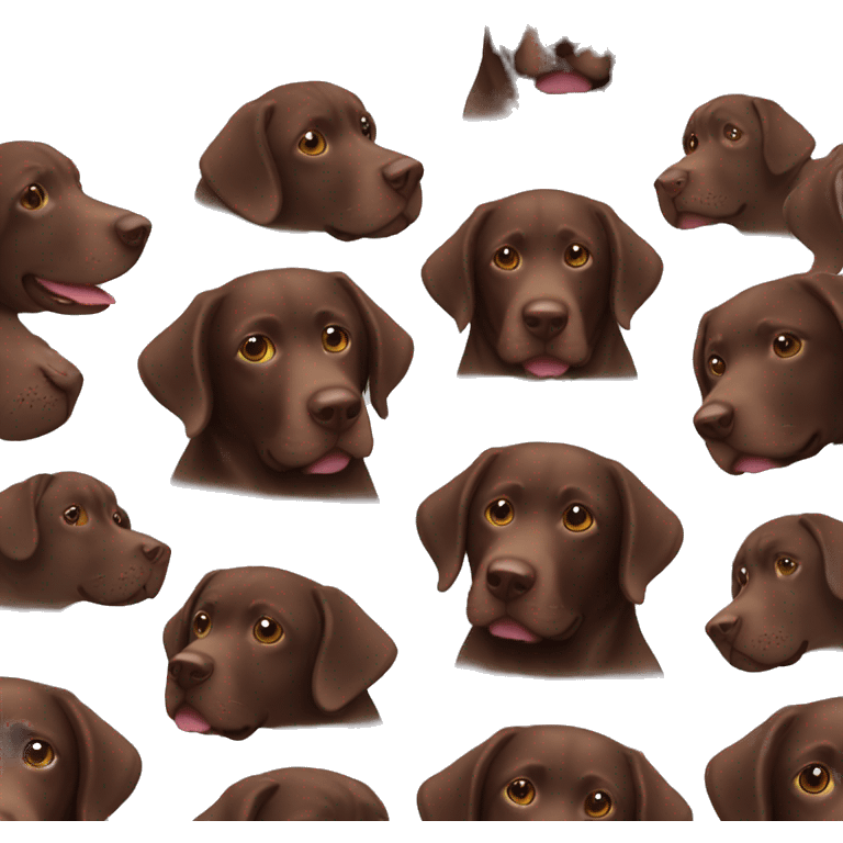 Chocolate lab emoji