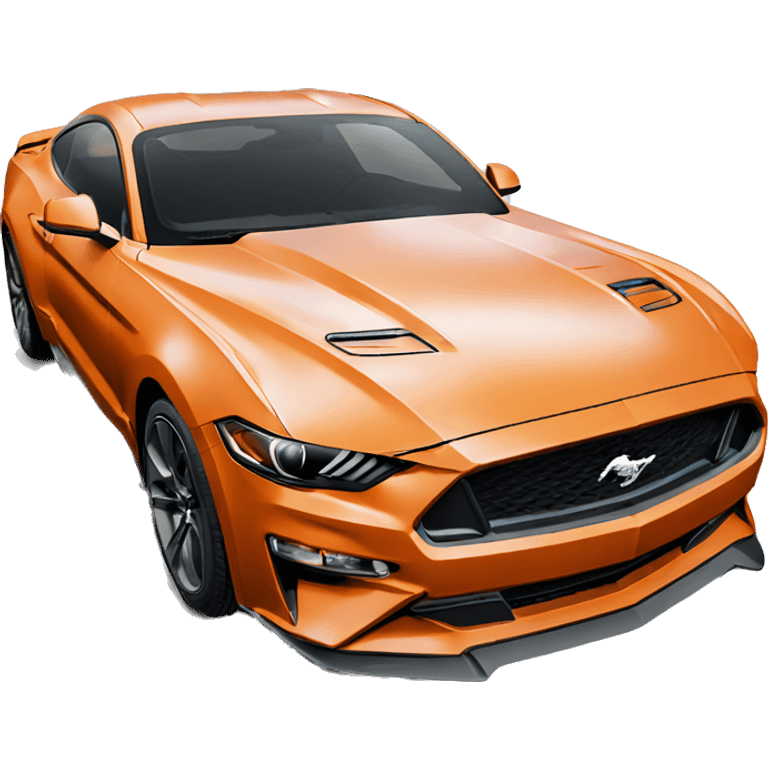 ford mustang s550 coupe orange emoji