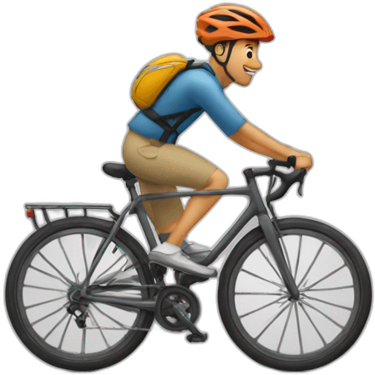 Moi entre de faire de la livraison à vélo emoji