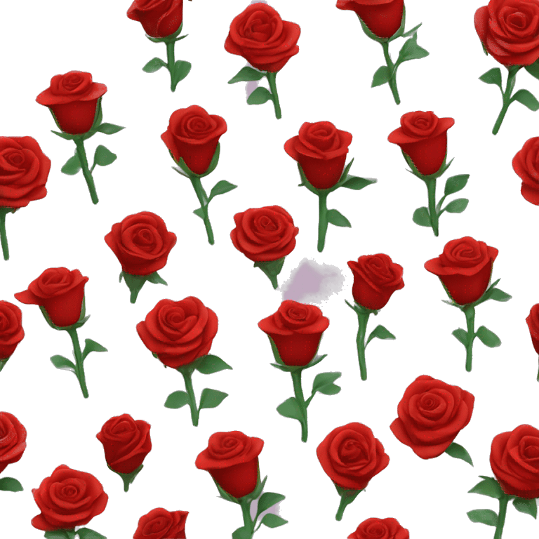 A dozen roses in a vase emoji