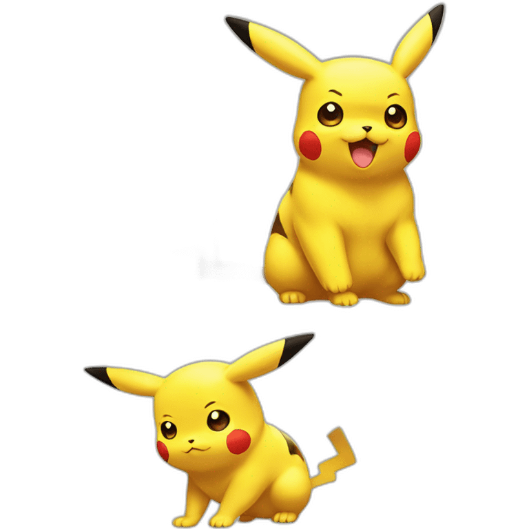 Pikachu sur un Chat emoji