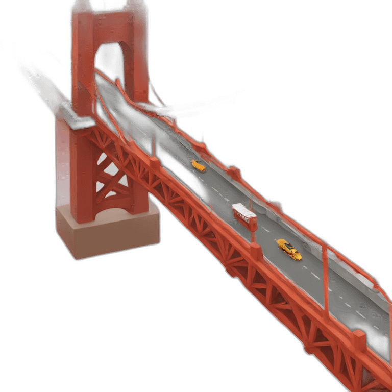 Vaporware golden gate bridge emoji