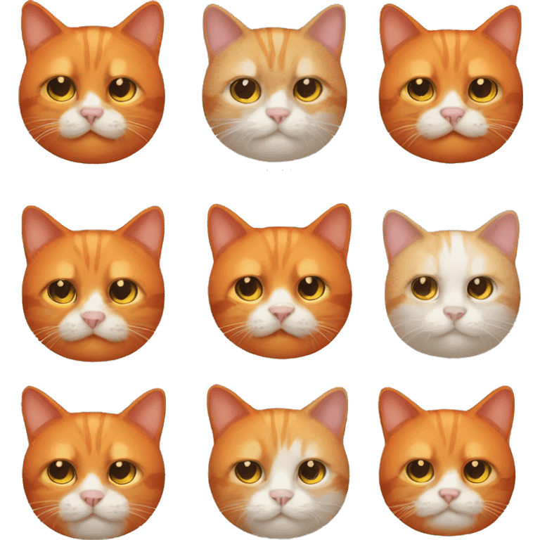 Orange cat based on memes emoji