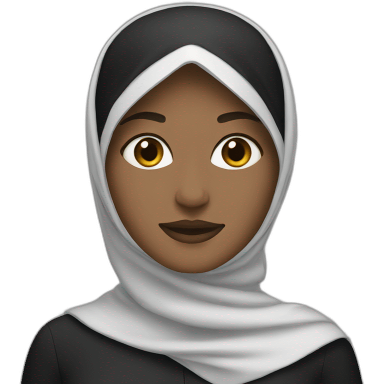 woman with black hijab emoji