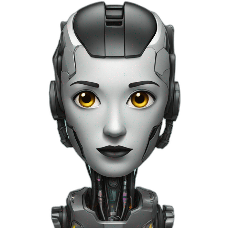 Cyberpunk robot emoji