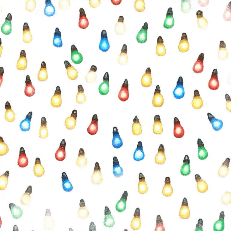 Christmas lights emoji