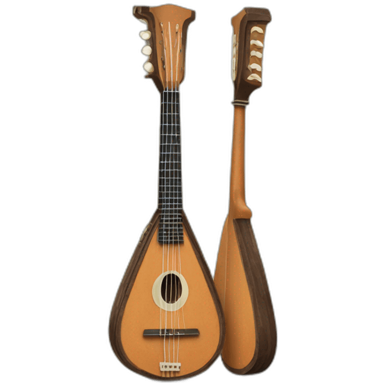 russian Folk Instrument Balalaika 3 string instead emoji