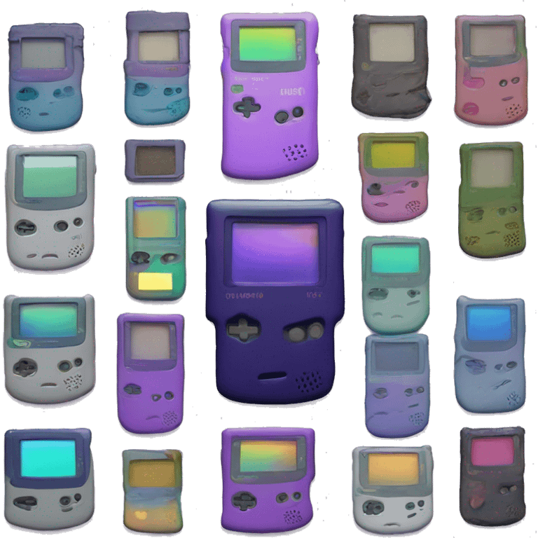 Iridescent Gameboy Colour emoji