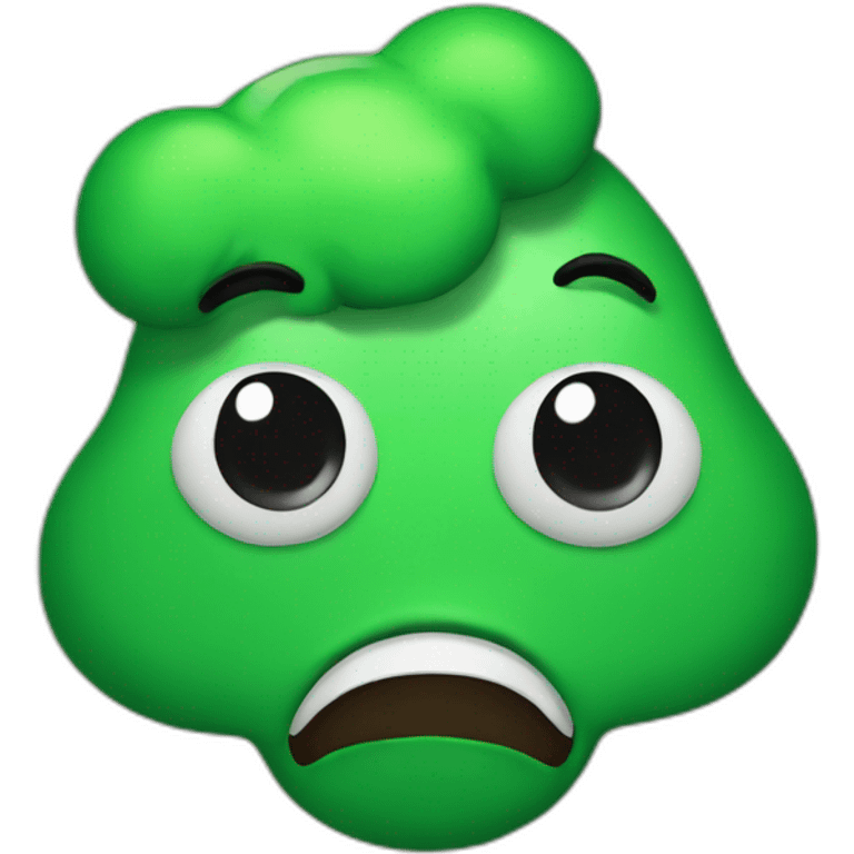 The green poop emoji