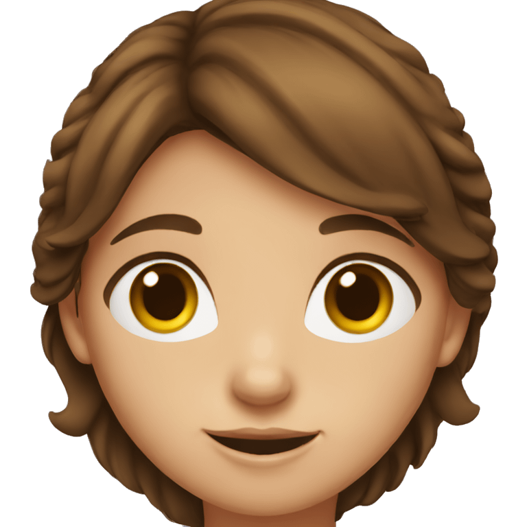 irish brown haired girl emoji