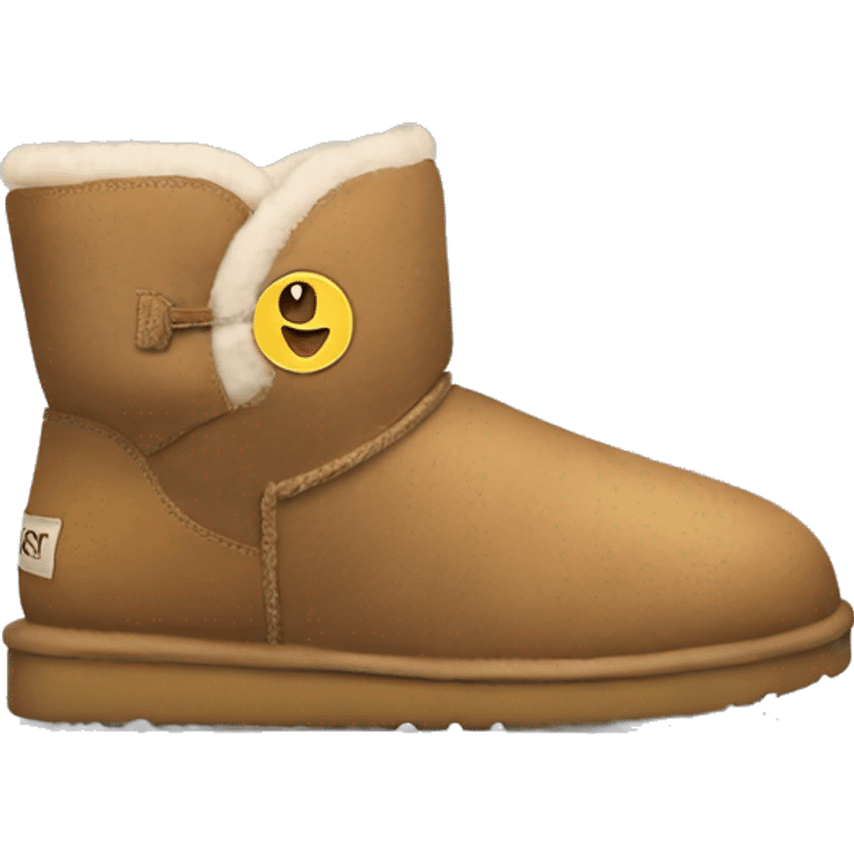 light brown low Uggs  emoji